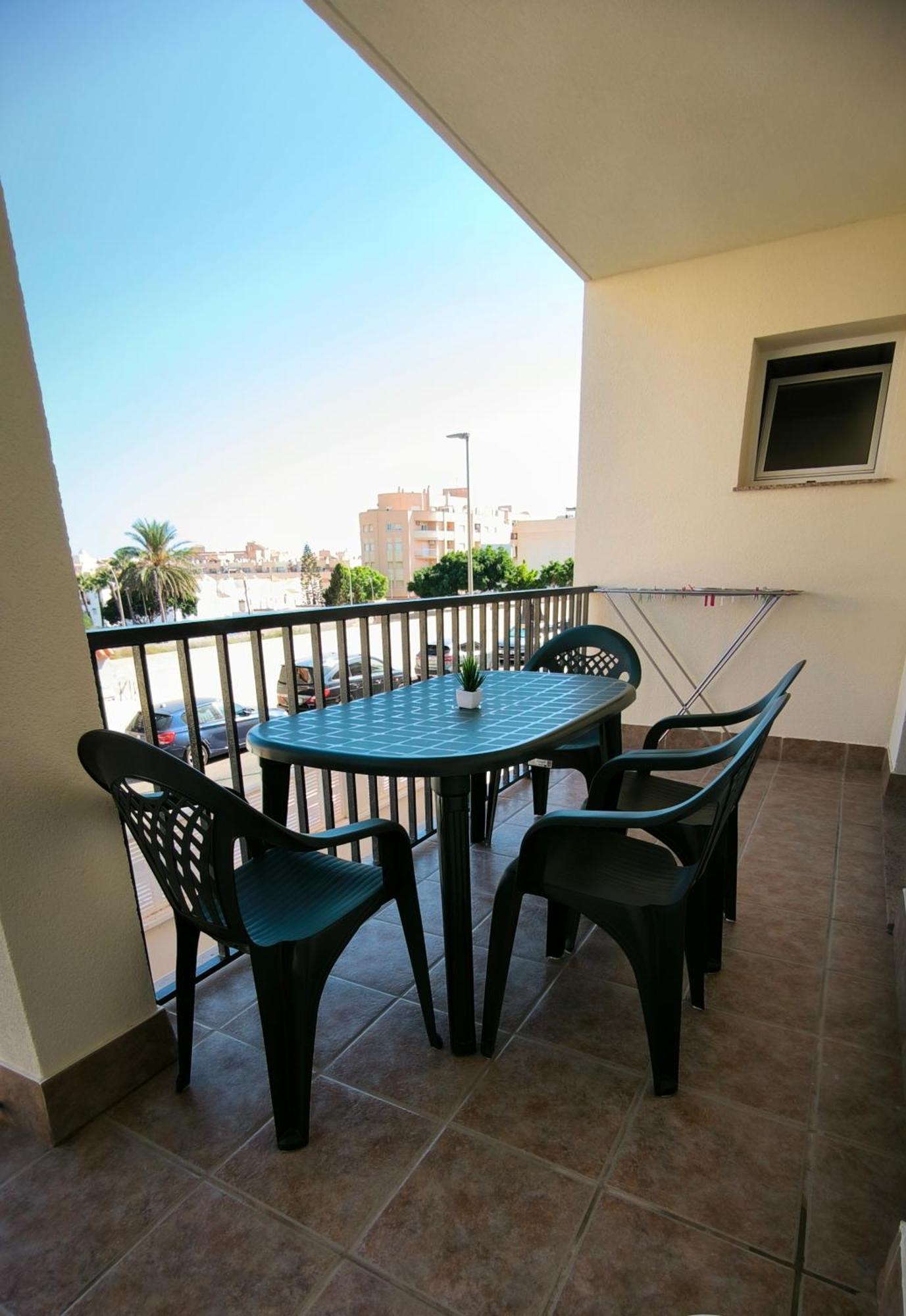 Apartamento Dos Habitaciones Con Piscina Y Gran Terraza Roquetas de Mar Buitenkant foto